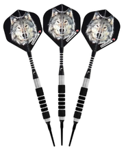 Load image into Gallery viewer, Elkadart Lone Wolf Soft Tip Silver With Black Knurling (14gm)