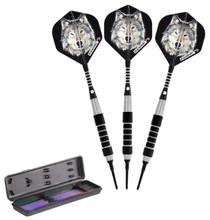 Load image into Gallery viewer, Elkadart Lone Wolf Soft Tip Silver With Black Knurling (18gm)