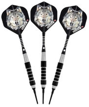 Load image into Gallery viewer, Elkadart Lone Wolf Soft Tip Silver With Black Knurling (18gm)