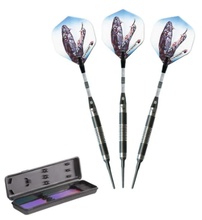 Load image into Gallery viewer, Elkadart Black Mamba 80% Tungsten Soft Tip Darts Thin Barrel (14gm)