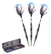 Load image into Gallery viewer, Elkadart Black Mamba 80% Tungsten Soft Tip Darts Thin Barrel (16gm)