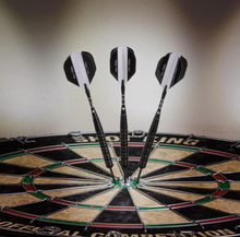 Load image into Gallery viewer, Elkadart Black 150 Jet Black Steel Tip Darts (20 grams)