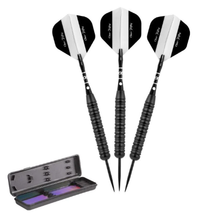 Load image into Gallery viewer, Elkadart Black 150 Jet Black Steel Tip Darts (24 grams)