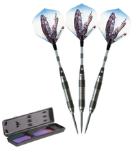 Load image into Gallery viewer, Elkadart Black Mamba 80% Tungsten Steel Tip Darts 22 Grams