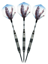 Load image into Gallery viewer, Elkadart Black Mamba 80% Tungsten Steel Tip Darts 26 Grams