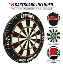 Load image into Gallery viewer, Viper Steadfast Backboard with Shot King Sisal Dartboard