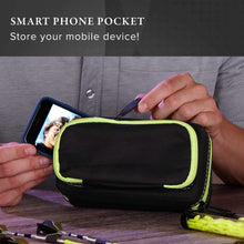 Load image into Gallery viewer, Casemaster Plazma Pro Dart Case Black with Yellow Zipper and Phone Pocket - Top Table Sports