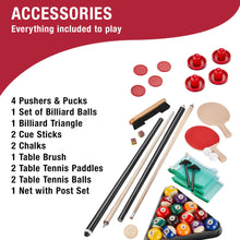 Load image into Gallery viewer, Fat Cat Original 3-in-1 7' Pockey Multi-Game Table Red - Top Table Sports