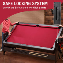 Load image into Gallery viewer, Fat Cat Original 3-in-1 7' Pockey Multi-Game Table Red - Top Table Sports
