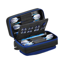 Load image into Gallery viewer, Casemaster Plazma Pro Dart Case Black with Sapphire Zipper and Phone Pocket - Top Table Sports