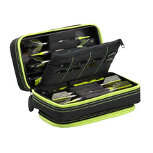 Load image into Gallery viewer, Casemaster Plazma Pro Dart Case Black with Yellow Zipper and Phone Pocket - Top Table Sports