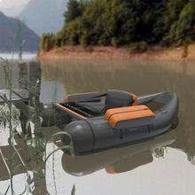 Load image into Gallery viewer, Inflatable Fishing Float Tube with Pump Storage Pockets and Fish Ruler