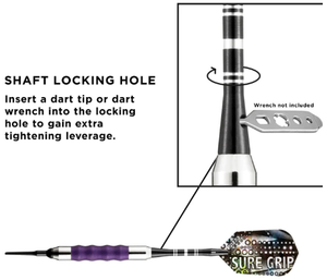 Viper Sure Grip Darts Purple Soft Tip Darts (16gm)