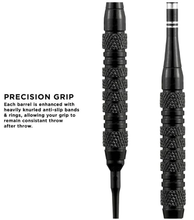 Load image into Gallery viewer, Viper Black Magic Soft Tip Darts 6 Knurled Rings 18 Grams
