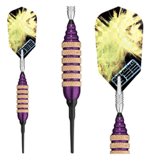 Load image into Gallery viewer, Viper Spinning Bee Purple Soft Tip Darts 16 Grams