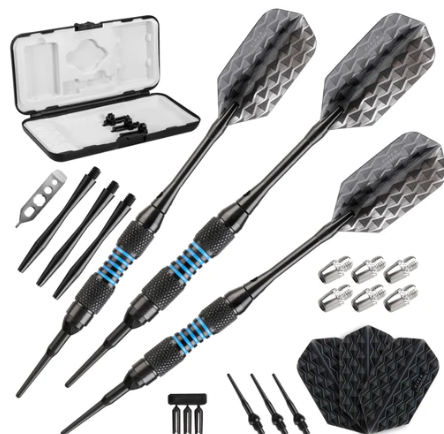 Viper Bobcat Adjustable Soft Tip Darts Blue Rings 16, 18, or 19 Grams