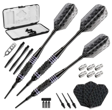Load image into Gallery viewer, Viper Bobcat Adjustable Soft Tip Darts Purple Rings 16, 18, or 19 Grams