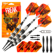 Load image into Gallery viewer, Viper The Freak Darts Soft Tip Darts Knurled and Shark Fin Barrel