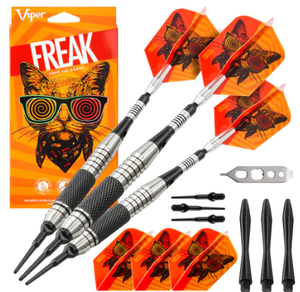 Viper The Freak Darts Soft Tip Darts Knurled and Grooved Barrel 18 Grams