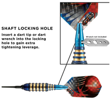 Load image into Gallery viewer, Viper Atomic Bee Darts Blue Soft Tip Darts 16 Grams