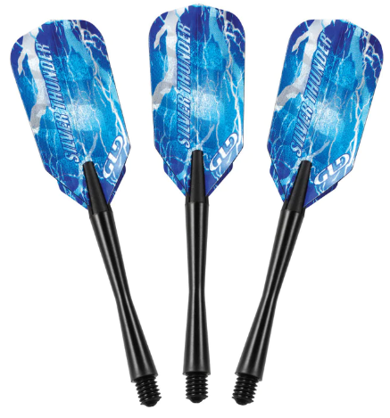 Viper Silver Thunder Darts Soft Tip Darts 1 Knurled Ring 20 Grams