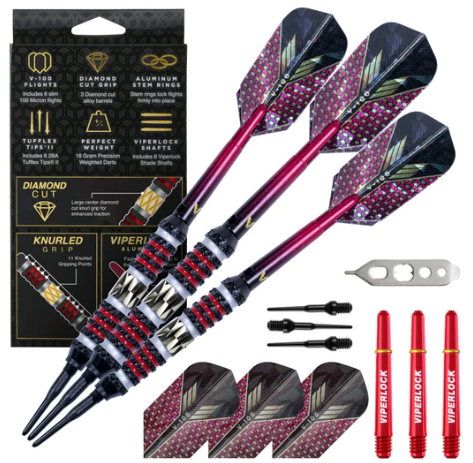 Viper Wizard Red and Black Soft Tip Darts 20 Grams