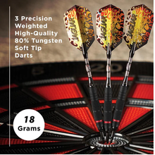 Load image into Gallery viewer, Viper Jaguar Darts 80% Tungsten Soft Tip Darts 2 Knurled Rings 18 Grams