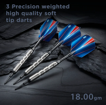 Load image into Gallery viewer, Viper Sidewinder Darts 80% Tungsten Soft Tip Darts Ringed Barrel 18 Grams