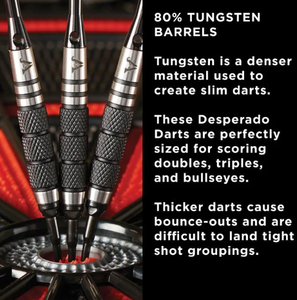 Viper Desperado 80% Tungsten Iron Cross Soft Tip Darts 3 Knurled Rings 18 Grams