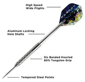 Viper Jackal Darts 80% Tungsten Steel Tip Darts In Wallet 21 Grams