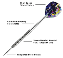 Load image into Gallery viewer, Viper Jackal Darts 80% Tungsten Steel Tip Darts In Wallet 24 Grams
