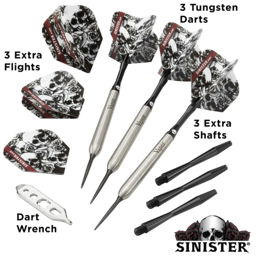 Viper Sinister Darts 95% Tungsten Steel Tip Darts 25 Grams