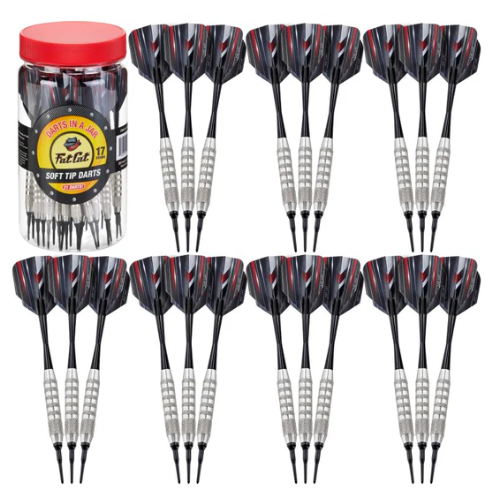 Fat Cat 21 Darts in a Jar Soft Tip Darts 17 Grams