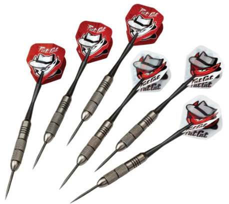 Fat Cat Twin Pack Steel Tip Darts 19 Grams