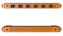 Load image into Gallery viewer, Fat Cat Oak 6 Cue 2-Piece Wall Cue Rack
