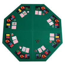 Load image into Gallery viewer, 48 Inch 8 Players Octagon Fourfold Poker Table Top