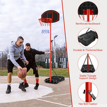Load image into Gallery viewer, Portable basketball hoop with backboard and wheels