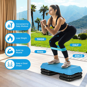 29 Inch Adjustable Workout Fitness Aerobic Stepper Exercise Platform