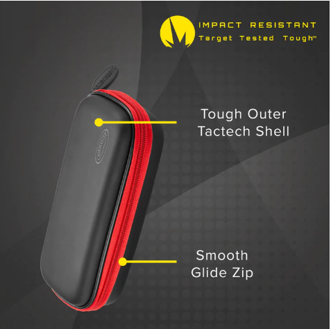 Casemaster Warden Dart Case with Red Zipper