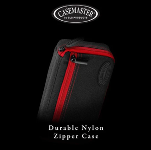 Casemaster Plazma Dart Case Black with Ruby Zipper