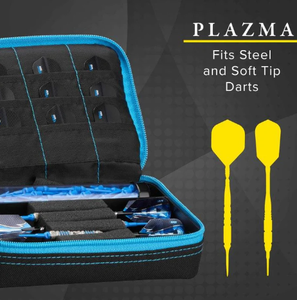 Casemaster Plazma Dart Case Black with Blue Trim