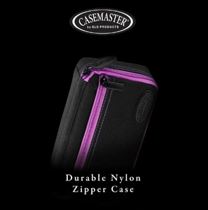 Casemaster Plazma Dart Case Black with Amethyst Zipper