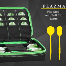Load image into Gallery viewer, Casemaster Plazma Dart Case Black with Green Trim
