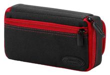 Load image into Gallery viewer, Casemaster Plazma Plus Dart Case Black with Ruby Zipper and Phone Pocket