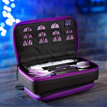 Load image into Gallery viewer, Casemaster Plazma Plus Dart Case Black with Amethyst Zipper and Phone Pocket