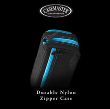 Load image into Gallery viewer, Casemaster Plazma Pro Dart Case Black with Blue Trim and Phone Pocket