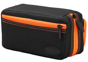 Casemaster Plazma Pro Dart Case Black with Orange Trim and Phone Pocket