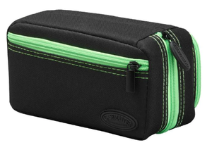Casemaster Plazma Pro Dart Case Black with Green Trim and Phone Pocket
