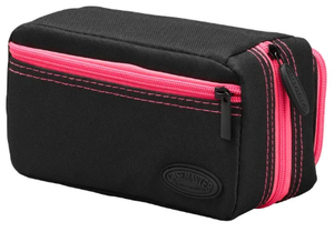 Casemaster Plazma Pro Dart Case Black with Pink Trim and Phone Pocket