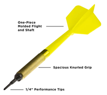 Load image into Gallery viewer, Viper Commercial Brass Bar Darts - Bag of 45 - Yellow